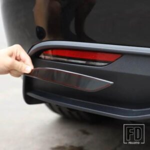 テスラ モデル 3 2023 2024 ABS 黒リアフォグランプカバーステッカー車外装アクセサリー