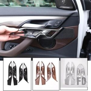 BMW X2 F47 2018 2019 カーボン ABS インテリアドアボウルカバートリム X1 F48 2016-2019 カーアクセサリー 4個