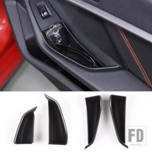 BMW LHD 1 2シリーズ F40 F44 2020-2024 ABS ブラックフロントリアドアハンドルアームレスト収納ボックスホルダーカーアクセサリー