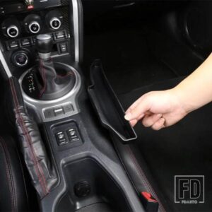 トヨタ スバル 86/ BRZ 2012-2020 黒センターコンソールシフトサイド収納ボックス携帯電話ボックスインテリアアクセサリー