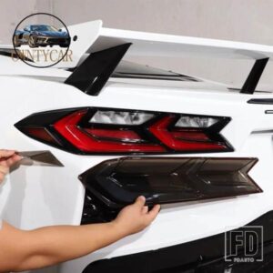 シボレー コルベット C8 Z51 Z06 2020-2023 テールライトカバーブレーキライトワイドインジケータカバーカーアクセサリー