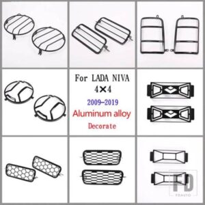 合金ヘッドライトカバーウィンカーフォグライトカバー LADA NIVA 4X4 2009-2019 カーアクセサリー