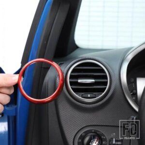 セアトレオン MK2 2008-2012 合金カーセンターコントロールサイドエアアウトレット装飾リングインテリアアクセサリー