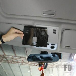 BMW E90 3シリーズ 2005-2012 カーボン ABS 最前列ルーフ読書ランプ装飾カバートリムアクセサリー