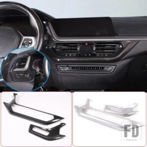 BMW 1シリーズ 2シリーズ F40 F44 2020-2024 ABS カーボン中央制御エアアウトレット装飾フレームステッカーアクセサリー