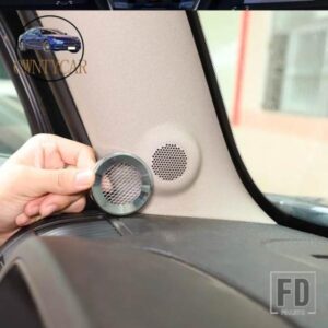 ハマー H2 H3 2003-2009 合金高輝度ダッシュボード A ピラーツイーターカバースピーカー装飾カバーアクセサリー