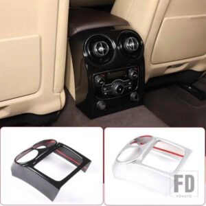 ジャガー XJ 2010-2019 ABS ブラックリア空調アウトレットカバー抗キックパネルカバートリムカーアクセサリー