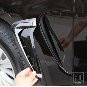 BMW X5 F15 X5M F85 2014-2018 ABS クローム/ブラック/カーボン車サメエラサイドフェンダーベントステッカーカーアクセサリー
