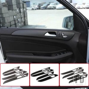 メルセデスベンツ ML GLE GL クラス GLS320 400 2012-2019ABS 黒室内ドア装飾パネルカバートリムアクセサリー
