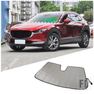 マツダ CX-30 2020-2022 折りたたみフロントガラスサンシェードフロントウィンドウカーテン夏 UV 反射太陽カバー