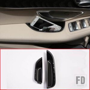 メルセデスベンツ 2個 Cクラス W205 GLCクラス X253 2015-2018 ドアハンドル収納ボックストレイアクセサリー左ハンドル用