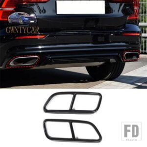 ボルボ XC60 S60 XC90 S90 V90 ステンレステールマフラーマフラー出力カバー装飾カバーカーアクセサリー
