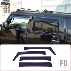 ハマー H2 H3 2003-2009 ABS 車外装バイザーベントシェード窓日雨ガードディフレクターカーアクセサリー