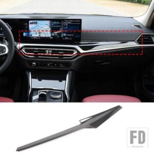 BMW ABS カーボンインテリアセンターコンソールダッシュボードパンレルトリムストリップカバー 3/4シリーズ I3 G20 G21 G22 2023