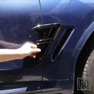 BMW X3 G01 X4 G02 2018-2021 ABS カーボンフロントフェンダーサイドサメギルサイドエアアウトカバートリムカーアクセサリー