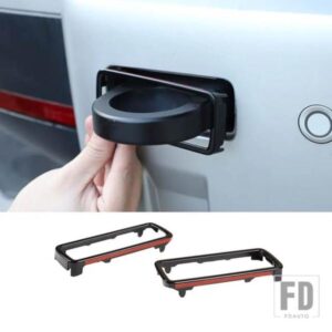 ランドローバー ABS のトレーラーフック穴フレームカバー装飾トリムディフェンダー 90 110 130 2020-2024 カーアクセサリー
