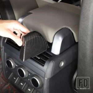 ランドローバー ディフェンダー 110 2022-2024 ABS カーボン/カーシート中央アームレストボックスネジカバー交換アクセサリー