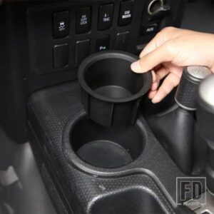 トヨタ TPE 黒 FJ クルーザー 2007-2021 車内中央制御水カップ収納ボックスカーアクセサリー