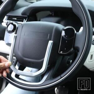 ランドローバー ディスカバリー 5 LR5 レンジローバースポーツ VELAR ヴォーグ ABS カーボンステアリングホイールスパンコール装飾カーアクセサ