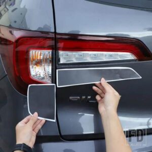 ホンダ パイロット 2015-22 PVC 黒ヘッドライトテールライトブレーキライトウインカーフィルムトリムステッカーカーアクセサリー