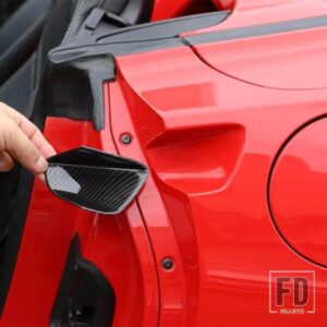 シボレー コルベット C7 2014-2019 ABS カーボンドア外側ハンドルボウルカバー装飾ステッカー外装アクセサリー